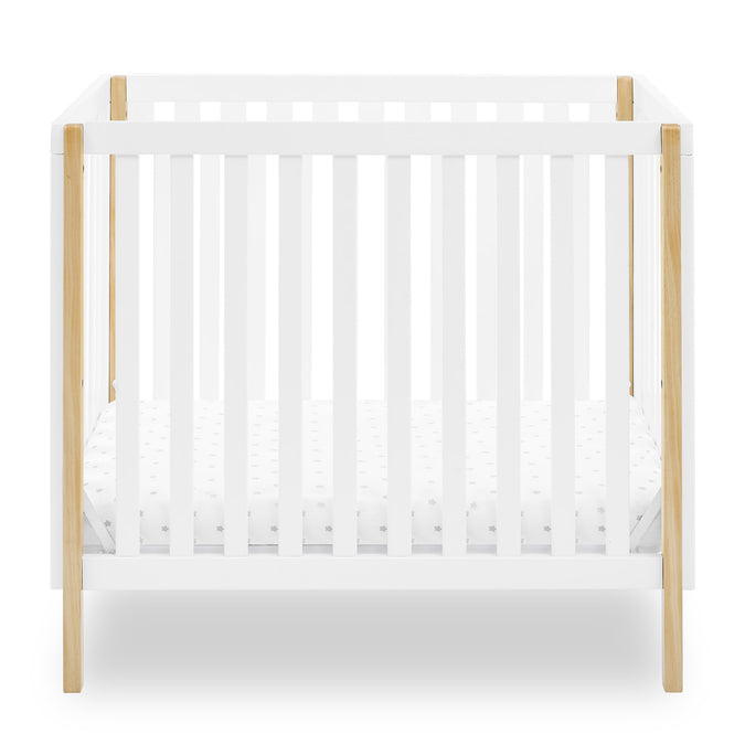 DCB: Bianca White with Natural (123) 11-Gio Mini Crib with 2.75-Inch Mattress