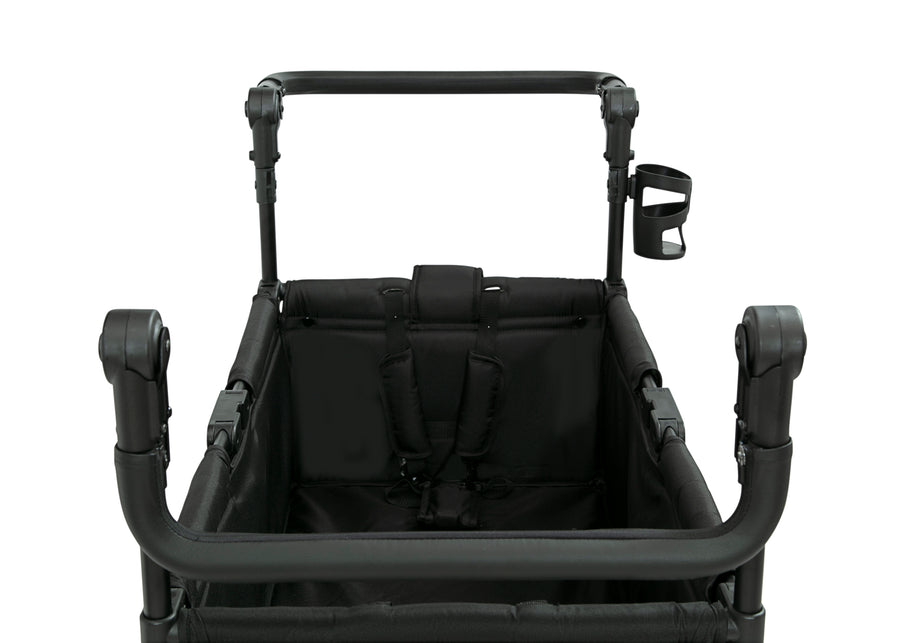 Black and Tan (2473) 12-Jeep Wrangler Deluxe Stroller Wagon with Cooler Bag