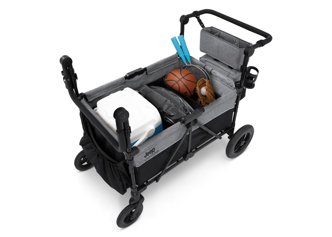 Jeep Wrangler Deluxe 4 Seater Stroller Wagon Grey Shadow (2363)