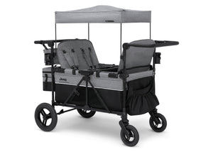 Jeep Wrangler Deluxe 4 Seater Stroller Wagon Grey Shadow (2363) 4