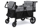 Grey Shadow (2363) 3-Jeep Wrangler Deluxe 4 Seater Stroller Wagon with Cooler Bag