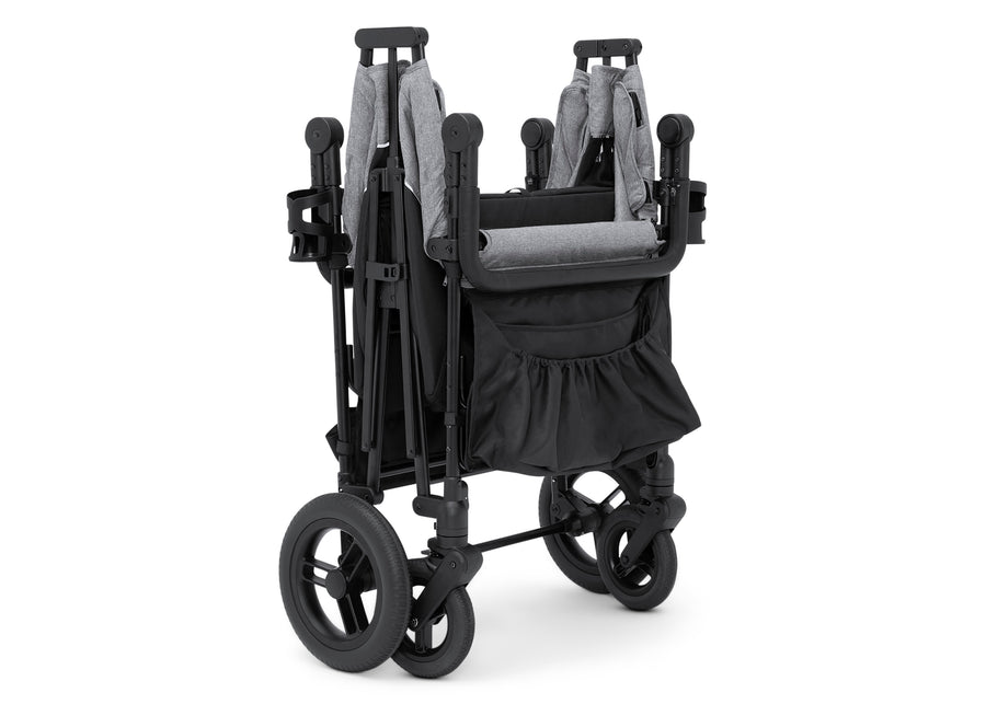 Grey Shadow (2363) 5-Jeep Wrangler Deluxe 4 Seater Stroller Wagon with Cooler Bag