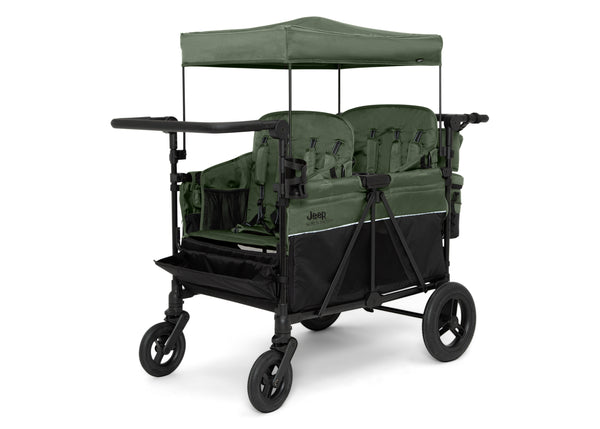 jeep stroller wagon canopy replacement Jeep Wrangler Deluxe 4 Seater Stroller Wagon with Cooler Bag