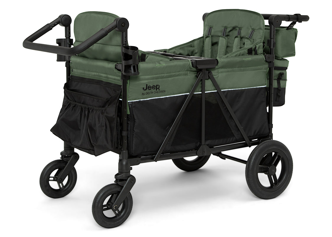 Jeep Wrangler Deluxe 4 Seater Stroller Wagon by Delta Children