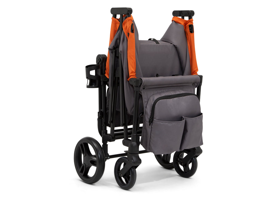 Grey with Bonfire Orange (2377) 5-Jeep Sport All-Terrain Stroller Wagon