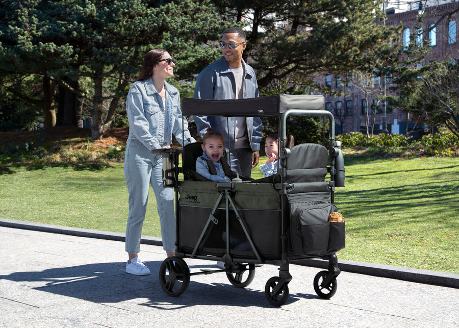 Black and Green (2378) 1-Jeep Aries Stroller Wagon