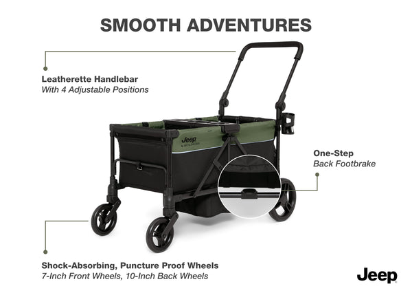 jeep stroller wagon dimensions Jeep TurboGlyde Stroller Wagon