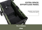 Black/Green (2378) 4-TurboGlyde Stroller Wagon