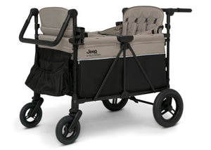 jeep wrangler deluxe 4 seater stroller wagon by delta children Jeep Gladiator 4-Seater Stroller Wagon