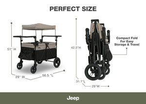 Jeep Gladiator 4-Seater Stroller Wagon