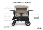 Black and Tan (2473) 5-Gladiator 4-Seater Stroller Wagon