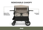 Black and Tan (2473) 3-Gladiator 4-Seater Stroller Wagon