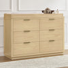Forever 6 Drawer Dresser with Interlocking Drawers - Naturals Collection 19-Forever 6 Drawer Dresser with Interlocking Drawers - Naturals Collection