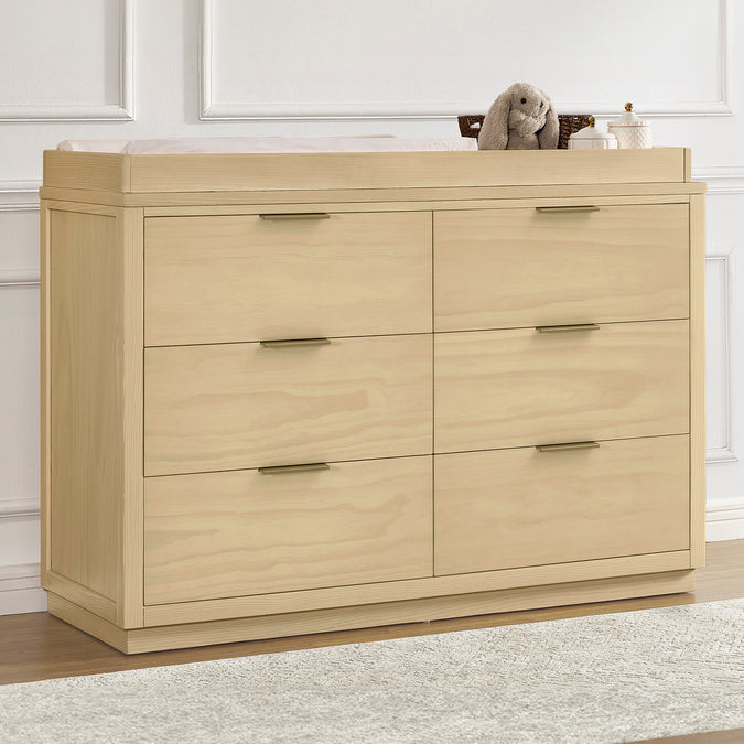 Forever 6 Drawer Dresser with Interlocking Drawers - Naturals Collection 19-Forever 6 Drawer Dresser with Interlocking Drawers - Naturals Collection