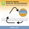No Color (NO) 4-Simmons Kids® Quiet Nights Dual Sided Crib and Toddler Mattress