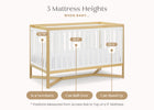 Bianca White with Natural (123) 39-Tribeca 4-in-1 Convertible Crib