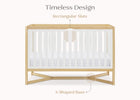 Bianca White with Natural (123) 40-Tribeca 4-in-1 Convertible Crib
