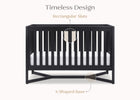 Midnight Grey (1360) 23-Tribeca 4-in-1 Convertible Crib