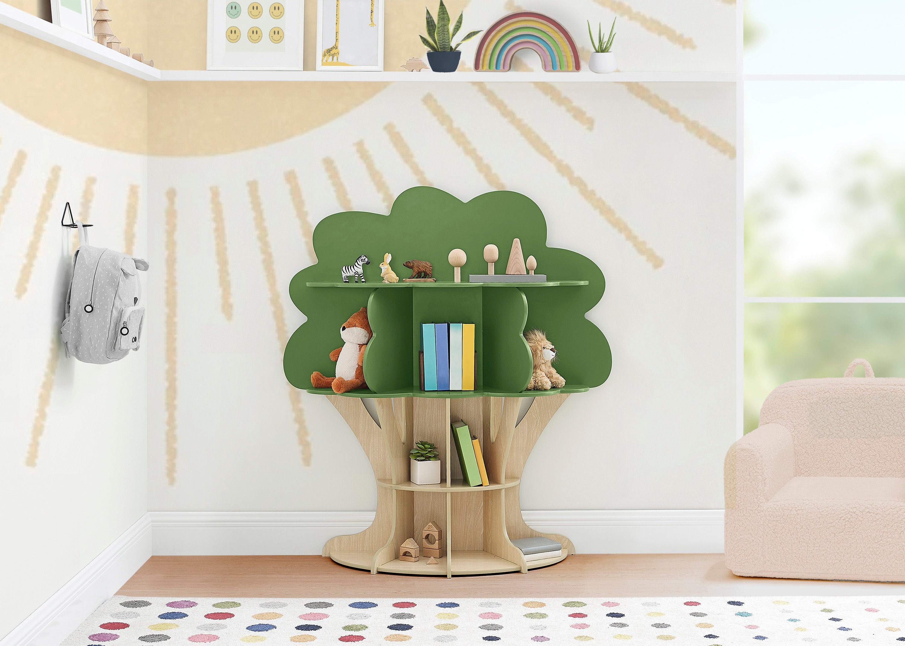 CHILDRENS BOOKCASE TREE ツリー型ブックケース　本棚 67bd8f4e284e1561dce0a59dcc7764