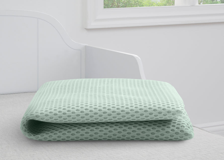 Green (NO) 6-100% Breathable Crib Mattress Pad Cover