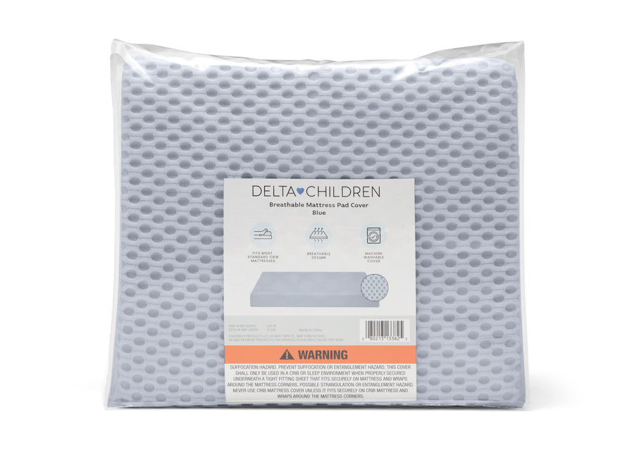 Blue (NO) 21-100% Breathable Crib Mattress Pad Cover
