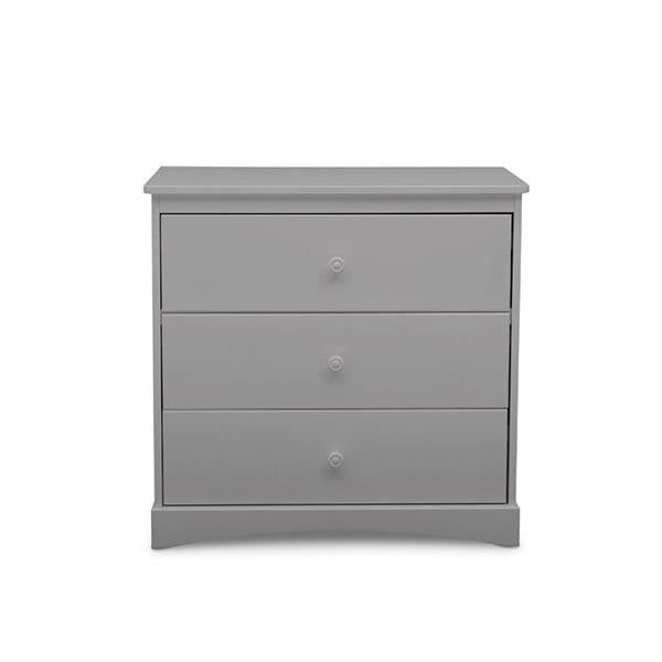 Delta Children Grey (645) 17-Sutton 3 Drawer Dresser with Changing Top