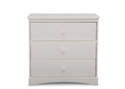 White (100) 10-Sutton 3 Drawer Dresser with Changing Top