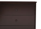 Dark Chocolate (207) 5-Sutton 3 Drawer Dresser with Changing Top