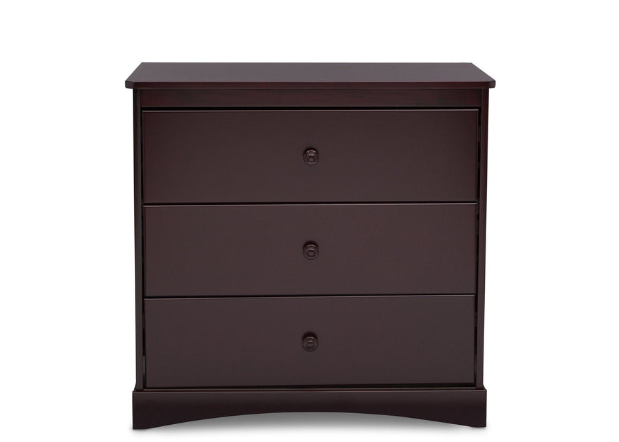 Espresso Java (645) 12-Sutton 3 Drawer Dresser with Changing Top