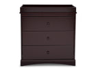 Espresso Java (645) 14-Sutton 3 Drawer Dresser with Changing Top