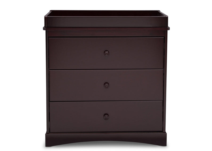 Espresso Java (645) 14-Sutton 3 Drawer Dresser with Changing Top