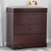 Espresso Java (645) 16-Sutton 3 Drawer Dresser with Changing Top