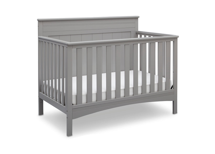 Grey (026) 3-Fancy 4-in-1 Convertible Crib