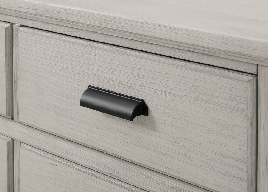 Rustic Mist (1373) 5-Asher 6 Drawer Dresser with Changing Top and Interlocking Drawers