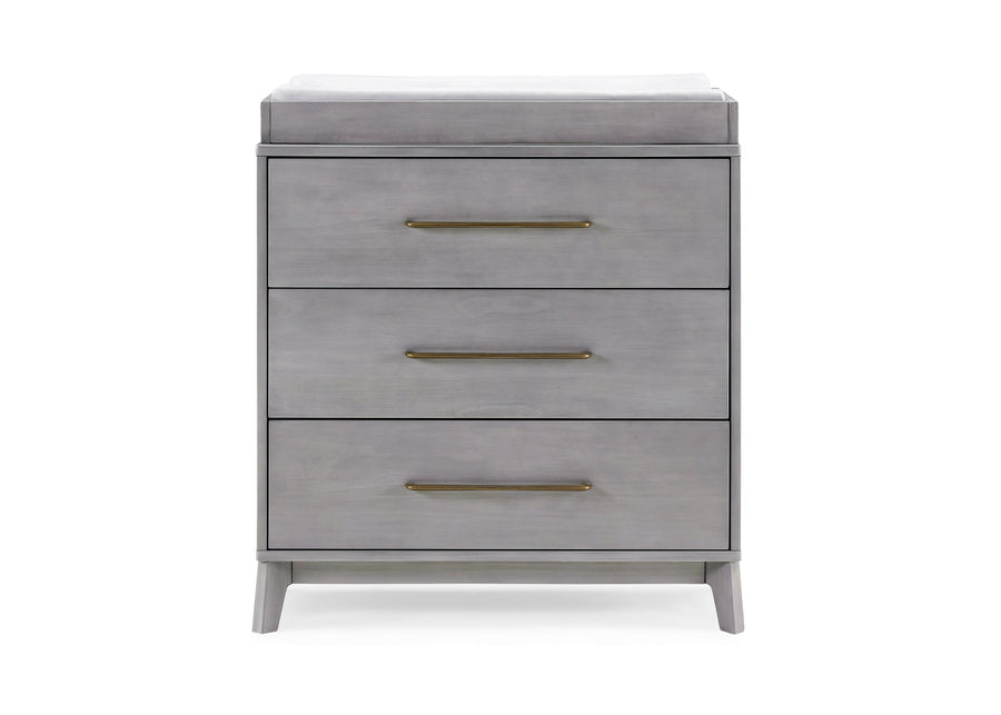 Spencer 3 Drawer Dresser with Changing Top and Interlocking Drawers 12-Spencer 3 Drawer Dresser with Changing Top and Interlocking Drawers