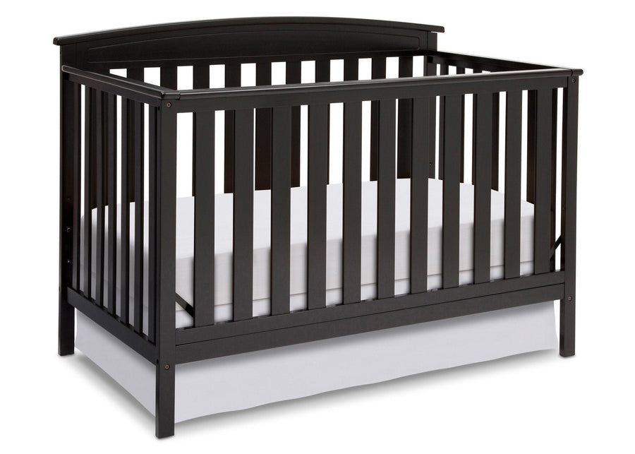 Black (001) 10-Gateway 4-in-1 Convertible Crib