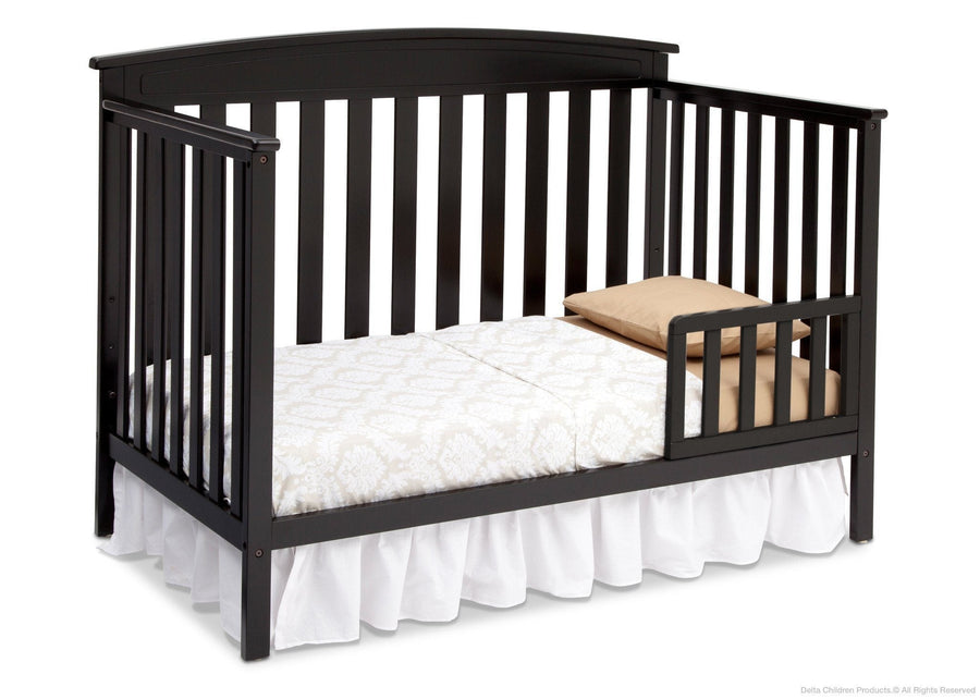 Black (001) 11-Gateway 4-in-1 Convertible Crib