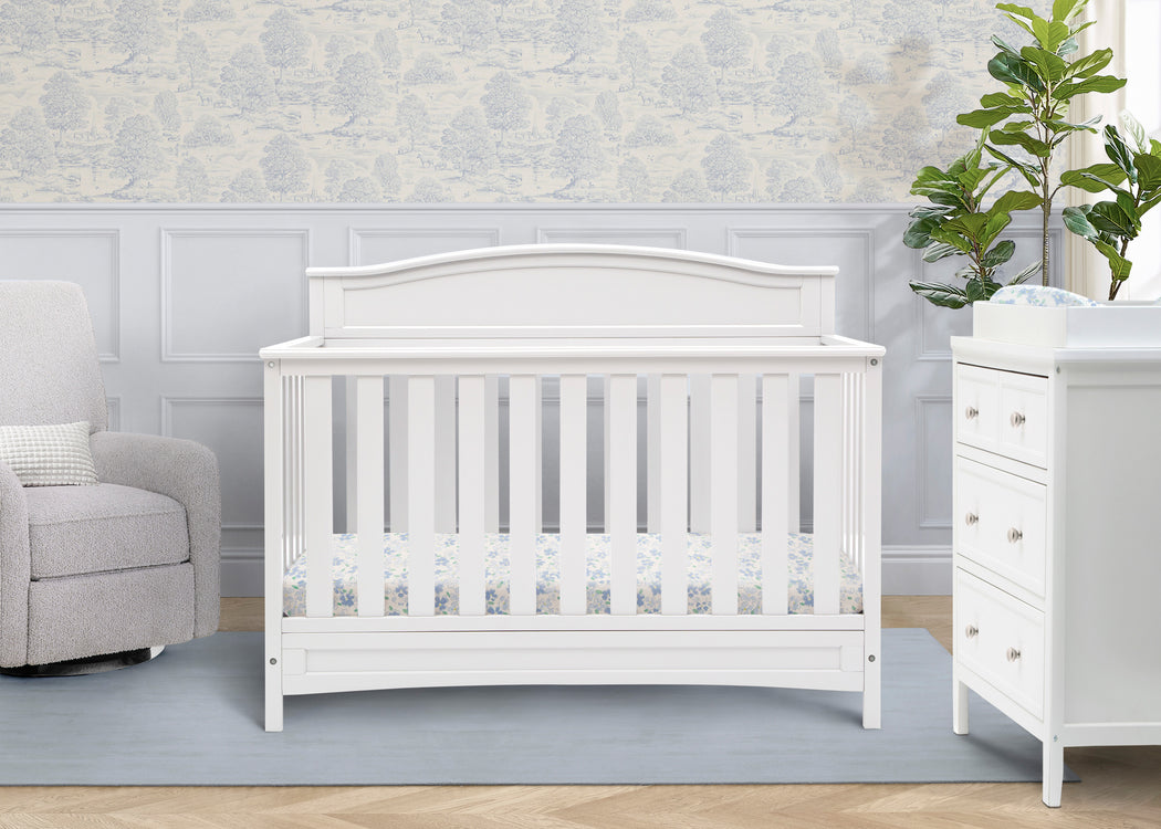 Emery 4-in-1 Convertible CribWhite (100)