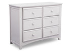 Bianca White (130) 9-Summit 6 Drawer Dresser