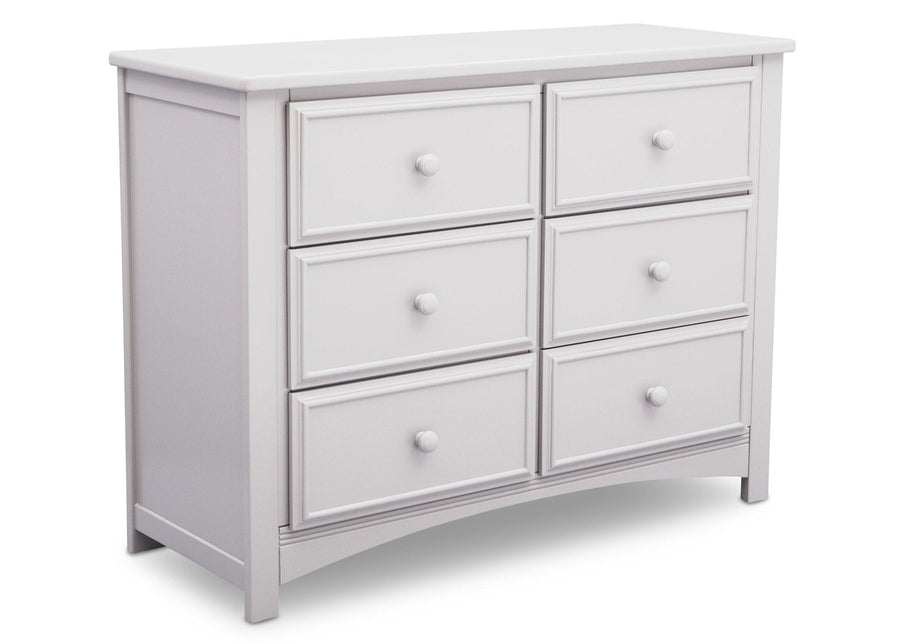 Bianca White (130) 9-Summit 6 Drawer Dresser