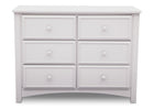Bianca White (130) 7-Summit 6 Drawer Dresser
