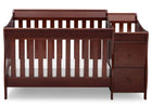 Black Cherry Espresso (607) 16-Bentley S Convertible Crib and Changer