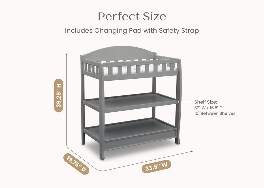 Grey (026) 5-Wilmington Changing Table