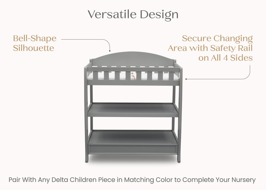 Grey (026) 6-Wilmington Changing Table