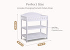White (100) 32-Wilmington Changing Table