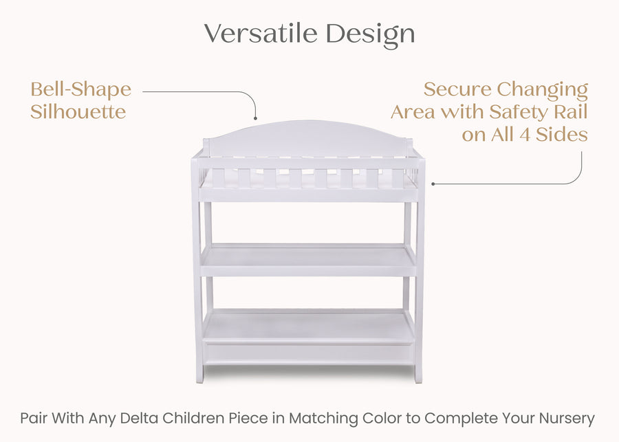 White (100) 33-Wilmington Changing Table
