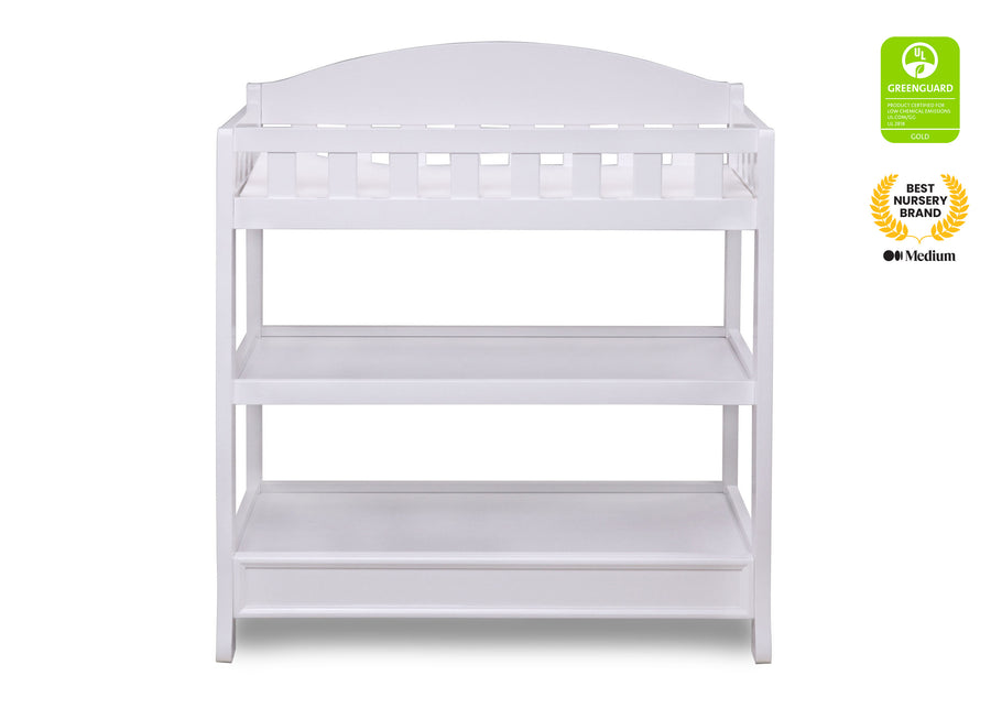 White (100) 14-Wilmington Changing Table with Pad