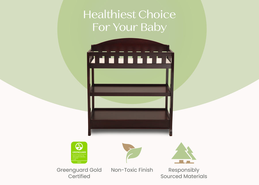 Espresso Cherry (205) 40-Wilmington Changing Table