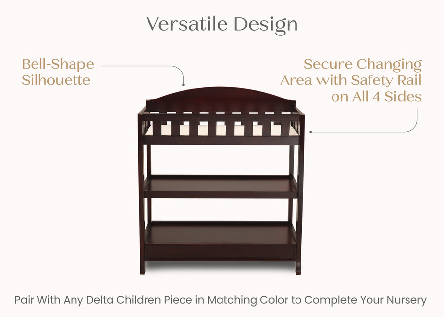 Espresso Cherry (205) 43-Wilmington Changing Table