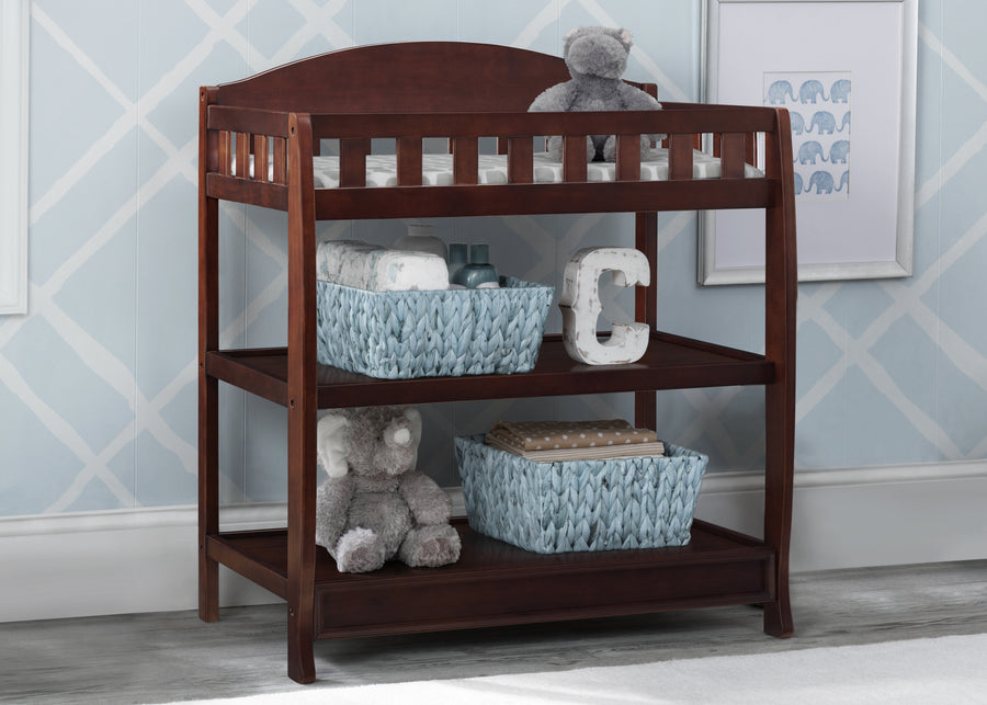 Espresso Cherry (205) 17-Wilmington Changing Table with Pad